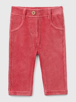 Benetton, Stretch Chenille Pants, size 82, Mauve, Kids United Colors of Benetton