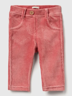 Benetton, Stretch Chenille Trousers, Size: 82, Salmon, Kids United Colors of Benetton