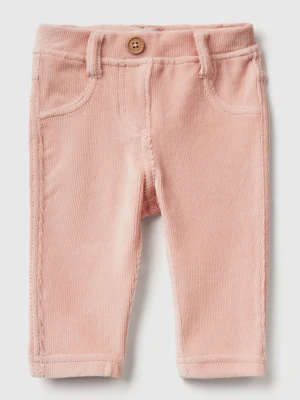 Benetton, Stretch Chenille Trousers, Size: 82, Soft Pink, Kids United Colors of Benetton