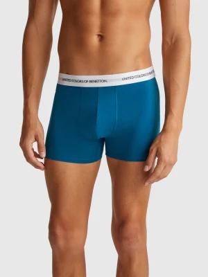 Benetton, Stretch Cotton Boxers, Size: XL, Teal, Men United Colors of Benetton
