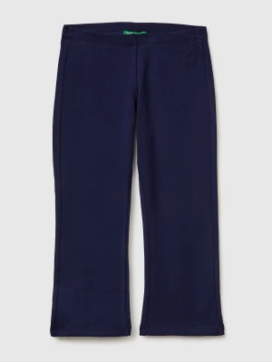 Benetton, Stretch Cotton Flared Leggings, Size: 116, Dark Blue, Kids United Colors of Benetton