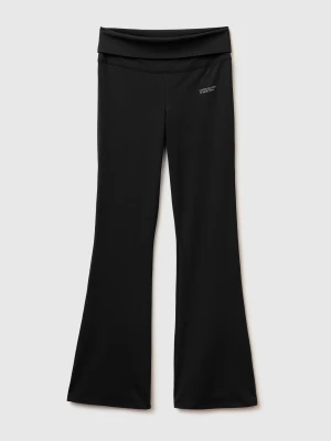 Benetton, Stretch Cotton Jazz Pants, Size: XXS, Black, Women United Colors of Benetton