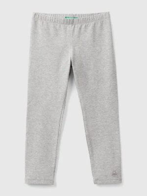 Benetton, Stretch Cotton Leggings, size 116, Light Gray, Kids United Colors of Benetton