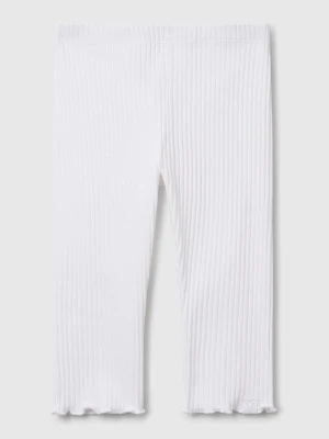 Benetton, Stretch Cotton Leggings, size 116, White, Kids United Colors of Benetton