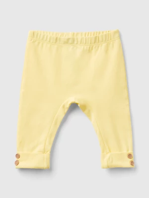 Benetton, Stretch Cotton Leggings, size 82, Yellow, Kids United Colors of Benetton