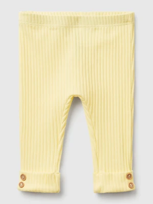 Benetton, Stretch Cotton Leggings, size 82, Yellow, Kids United Colors of Benetton