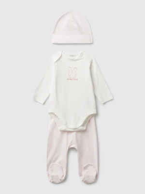 Benetton, Stretch Cotton Outfit, Pastel Pink, Kids United Colors of Benetton