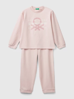 Benetton, Stretch Cotton Pyjamas, size 3XL, Soft Pink, Kids United Colors of Benetton