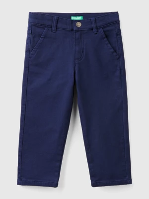 Benetton, Stretch Cotton Trousers, size 104, Dark Blue, Kids United Colors of Benetton