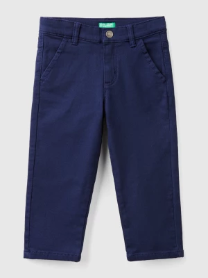 Benetton, Stretch Cotton Trousers, size 104, Dark Blue, Kids United Colors of Benetton