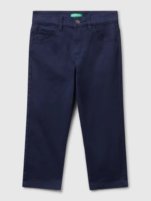 Benetton, Stretch Cotton Trousers, size 116, Dark Blue, Kids United Colors of Benetton