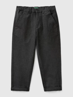 Benetton, Stretch Cotton Trousers, size L, Black, Kids United Colors of Benetton