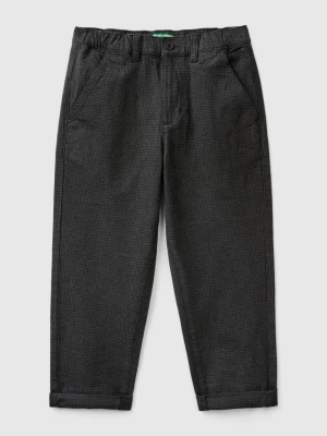 Benetton, Stretch Cotton Trousers, size S, Black, Kids United Colors of Benetton