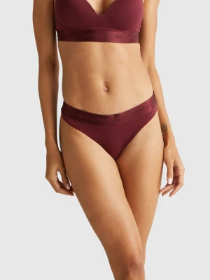 Benetton, Stretch Cotton Underwear, Size: XS, Burgundy, Women United Colors of Benetton