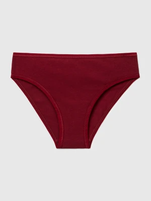 Benetton, Stretch Cotton Underwear, Size: XS, Burgundy, Women United Colors of Benetton