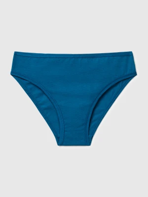 Benetton, Stretch Cotton Underwear, Size: XS, Teal, Women United Colors of Benetton
