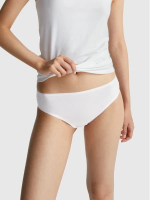 Benetton, Stretch Cotton Underwear, Size: XS, White, Women United Colors of Benetton