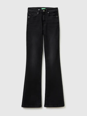 Benetton, Stretch Flare Fit Jeans, Size: 34, Black, Women United Colors of Benetton