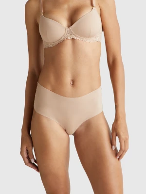 Benetton, Stretch Lace Underwear, Size: XS, Beige, Women United Colors of Benetton