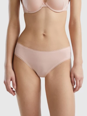 Benetton, Stretch Modal® Briefs, size L, Soft Pink, Women United Colors of Benetton