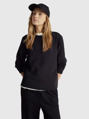 Benetton, Stretch Modal T-shirt, Size: XXS, Black, Women United Colors of Benetton