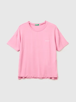 Benetton, Stretch Modal T-shirt, Size: XXS, Pink, Women United Colors of Benetton