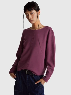 Benetton, Stretch Modal T-shirt, Size: XS, Plum, Women United Colors of Benetton