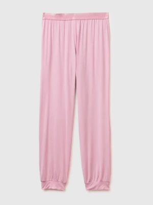 Benetton, Stretch Modal Trousers, Size: XXS, Pink, Women United Colors of Benetton