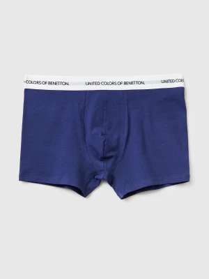 Benetton, Stretch Organic Cotton Boxers, Size: XL, Blue, Men United Colors of Benetton