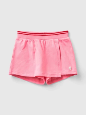Benetton, Stretch Organic Cotton Culottes, size 104, Pink, Kids United Colors of Benetton