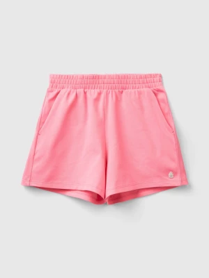 Benetton, Stretch Organic Cotton Shorts, size 2XL, Pink, Kids United Colors of Benetton
