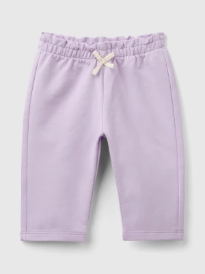 Benetton, Stretch Organic Cotton Sweatpants, size 74, Lilac, Kids United Colors of Benetton