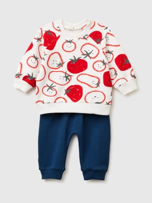 Benetton, Stretch Sweatshirt Outfit, Size: 82, Dark Blue, Kids United Colors of Benetton