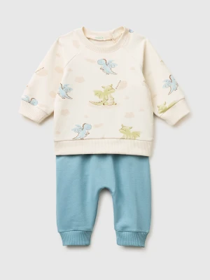 Zdjęcie produktu Benetton, Stretch Sweatshirt Outfit, Light Blue, Kids United Colors Of Benetton