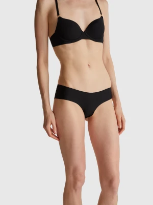 Benetton, Stretch Underwear With Lace, Size: XS, Black, Women United Colors of Benetton