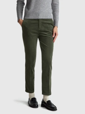 Benetton, Stretch Velvet Chinos, Size: 48, Women United Colors of Benetton