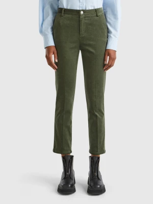Benetton, Stretch Velvet Chinos, Size: 50, Women United Colors of Benetton