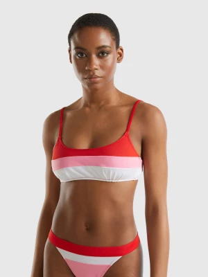 Benetton, Striped Bikini Top In Econyl®, size 2°, , Women United Colors of Benetton