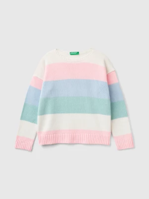 Benetton, Striped Boxy Fit Sweater, size XL, Multi-color, Kids United Colors of Benetton