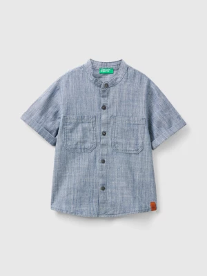 Benetton, Striped Chambray Shirt, size 104, Blue, Kids United Colors of Benetton