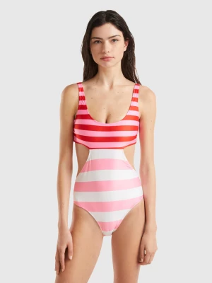 Benetton, Striped Cut-out One-piece Swimsuit, size 1°, Multi-color, Women United Colors of Benetton