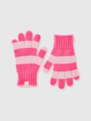 Benetton, Striped Knit Gloves, size S-L, Multi-color, Kids United Colors of Benetton