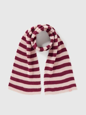 Benetton, Striped Knit Scarf, Size: 122-168, Soft Pink, Kids United Colors of Benetton