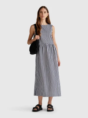 Zdjęcie produktu Benetton, Striped Midi Dress, size XXS, Dark Blue, Women United Colors of Benetton