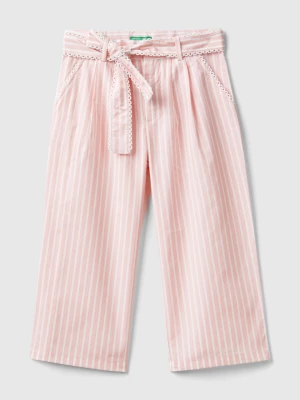 Benetton, Striped Palazzo Trousers, size 104, Pink, Kids United Colors of Benetton