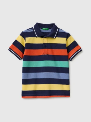 Benetton, Striped Polo, Size: 116, Dark Blue, Kids United Colors of Benetton