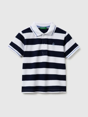 Benetton, Striped Polo, Size: 116, Light Blue, Kids United Colors of Benetton