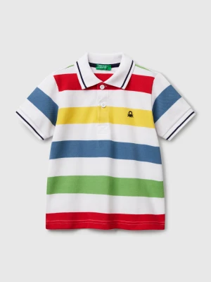 Benetton, Striped Short Sleeve Polo Shirt, size 116, Multi-color, Kids United Colors of Benetton