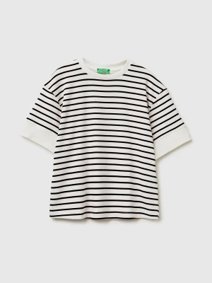 Zdjęcie produktu Benetton, Striped Short-sleeved T-shirt, Black, Women United Colors Of Benetton