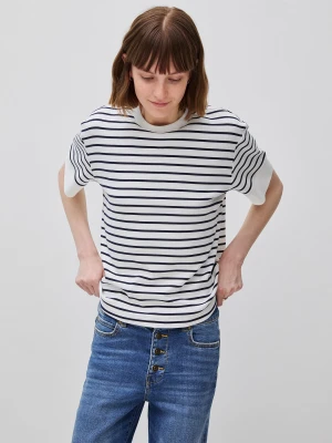 Zdjęcie produktu Benetton, Striped Short-sleeved T-shirt, Dark Blue, Women United Colors Of Benetton